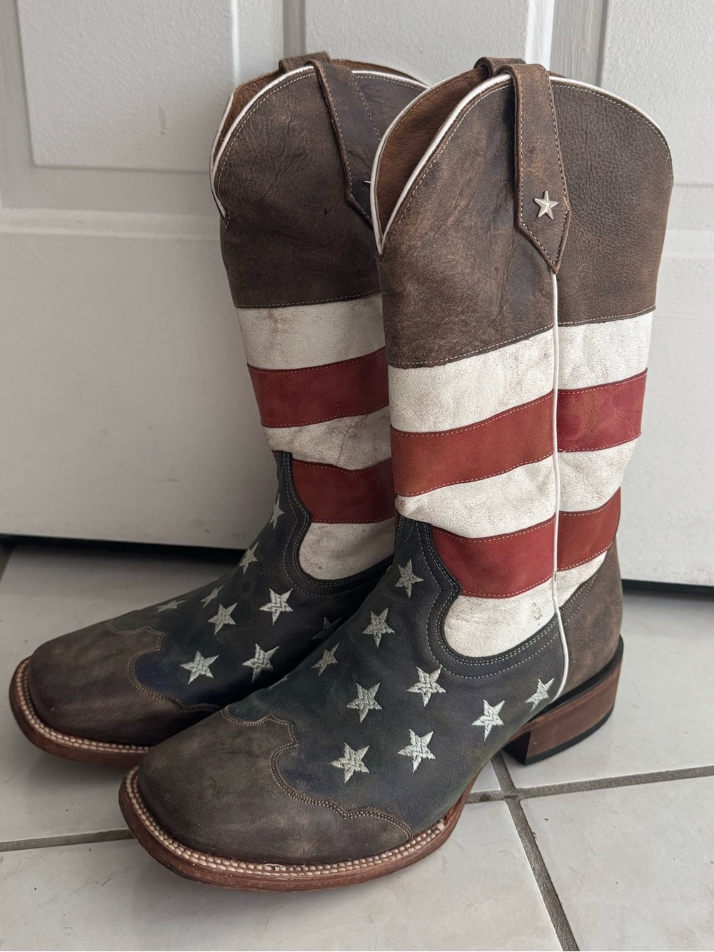 Men’s American Flag Western Boots
